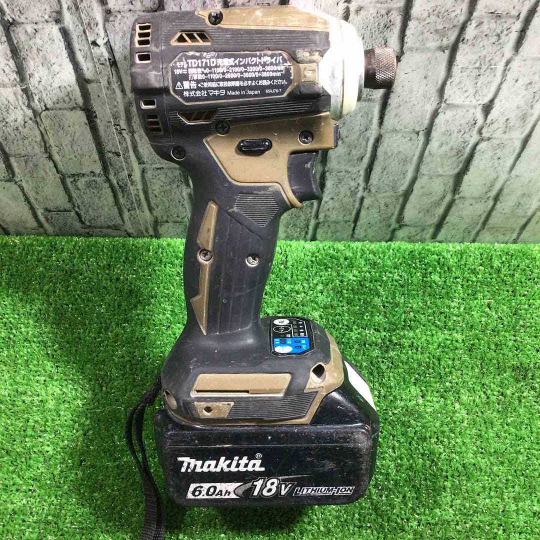 【ジャンク品】★マキタ(makita) コードレスインパクトドライバー TD171DGXAB 保証なし【川口店】