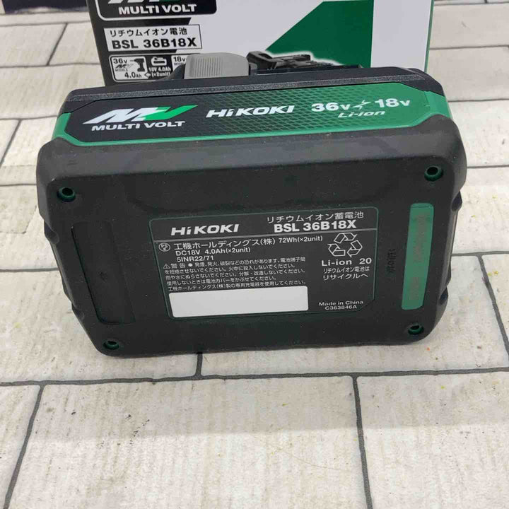 ★ハイコーキ(HIKOKI ※旧:日立工機) リチウムイオンバッテリー 36V/4.0Ah BSL36B18X【所沢店】