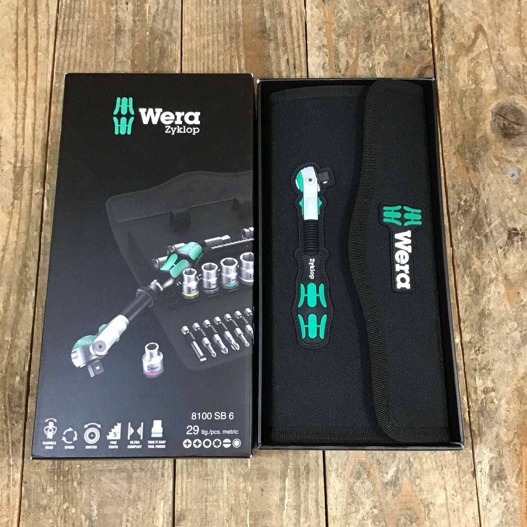 【未使用品】Wera(ヴェラ) 8100 SB 6 サイクロップスピードラチェット3/8" セット, ミリ, 28点 [並行輸入品]【所沢店】