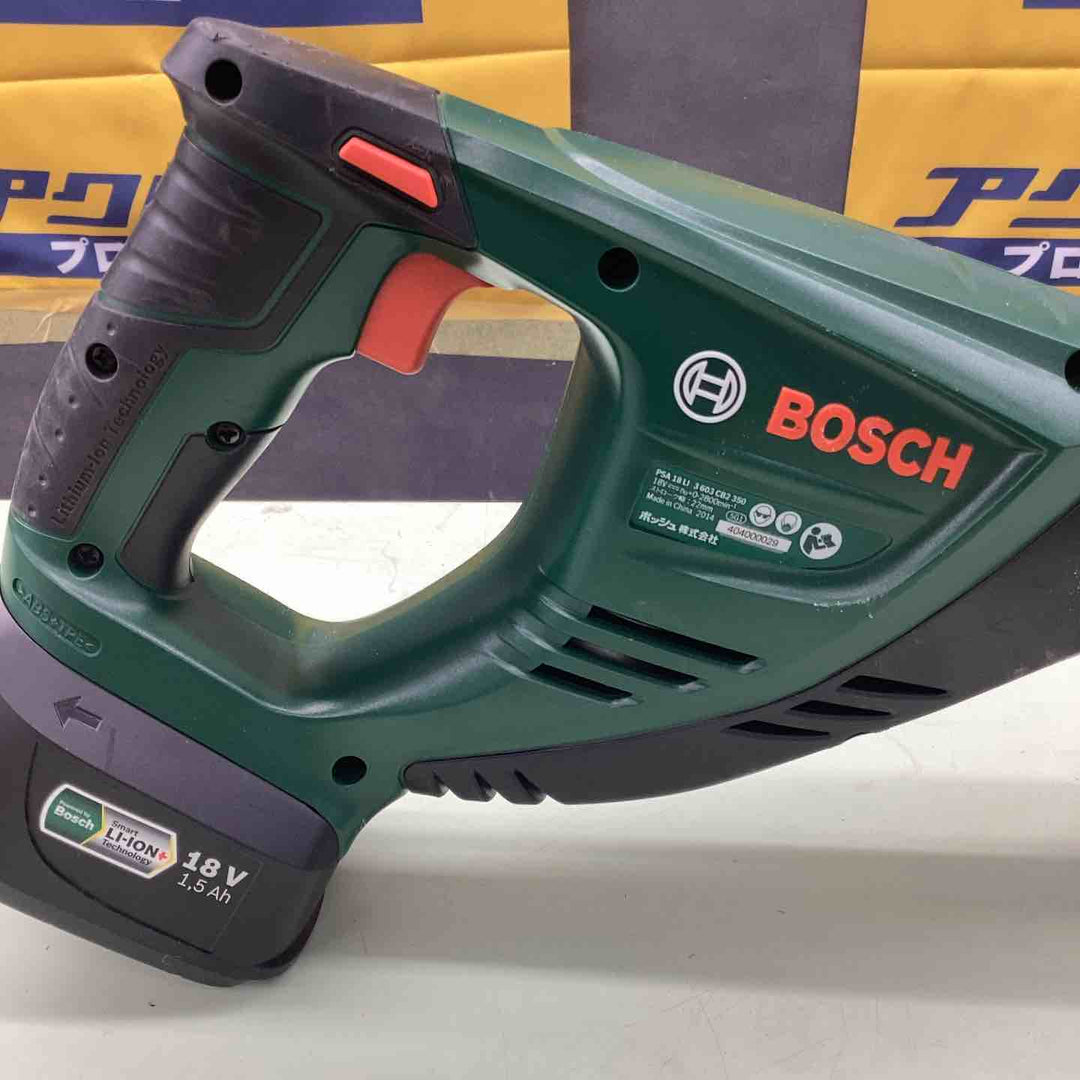 ◇ボッシュ(BOSCH) コードレスのこぎり PSA18LIH リチウムイオン18V 軽量 安全ロックスイッチ ワンタッチ交換 穴あけ ネジ締め 切る 磨く草刈 生垣の刈り込み 【越谷店】