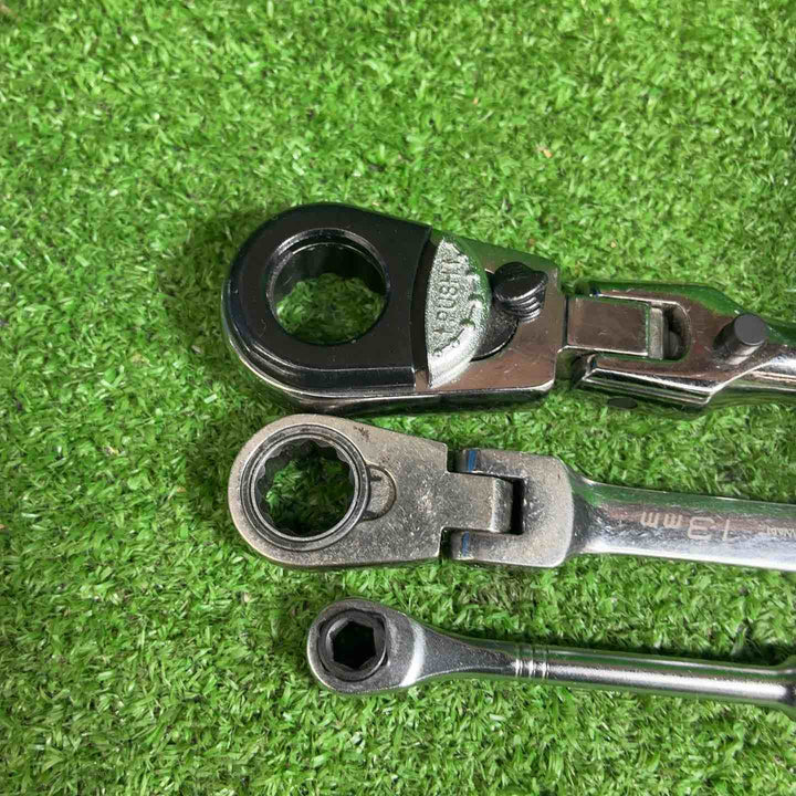 ブルーポイント 6角 ドライブ ラッチェット BPRFPT10、フレックスラチェットメガネ 13mm、ラチェット ３点セット【藤沢店】