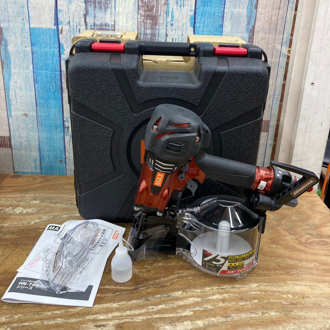 ★マックス(MAX) 高圧エア釘打ち機 HN-75N4(D)-R 店頭展示品【柏店】