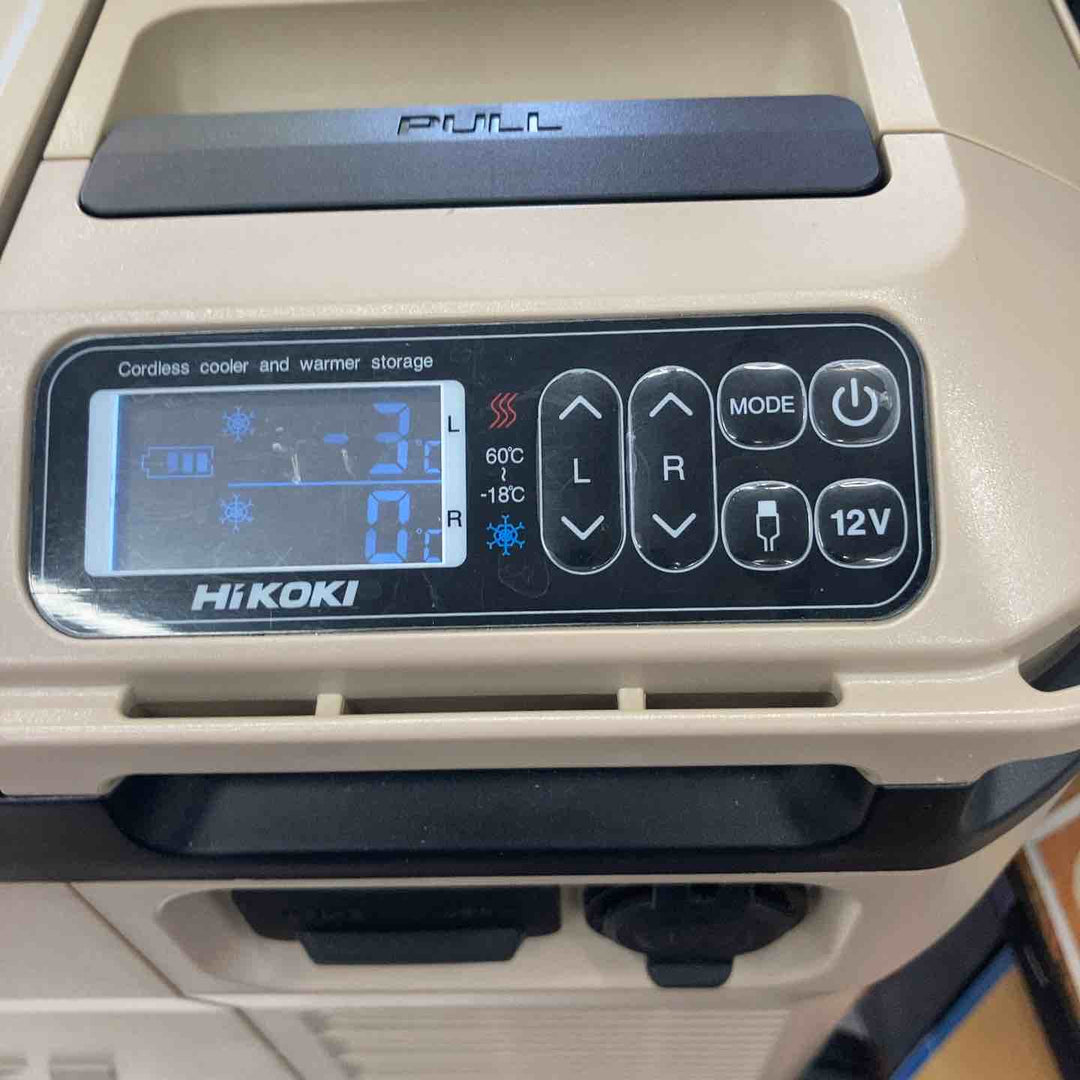 ★ハイコーキ(HIKOKI ※旧:日立工機) コードレス冷温庫 UL18DBA(WMBZ)本体、ACアダプタ、シガーソケット ※バッテリーは付属しておりません　【所沢店】
