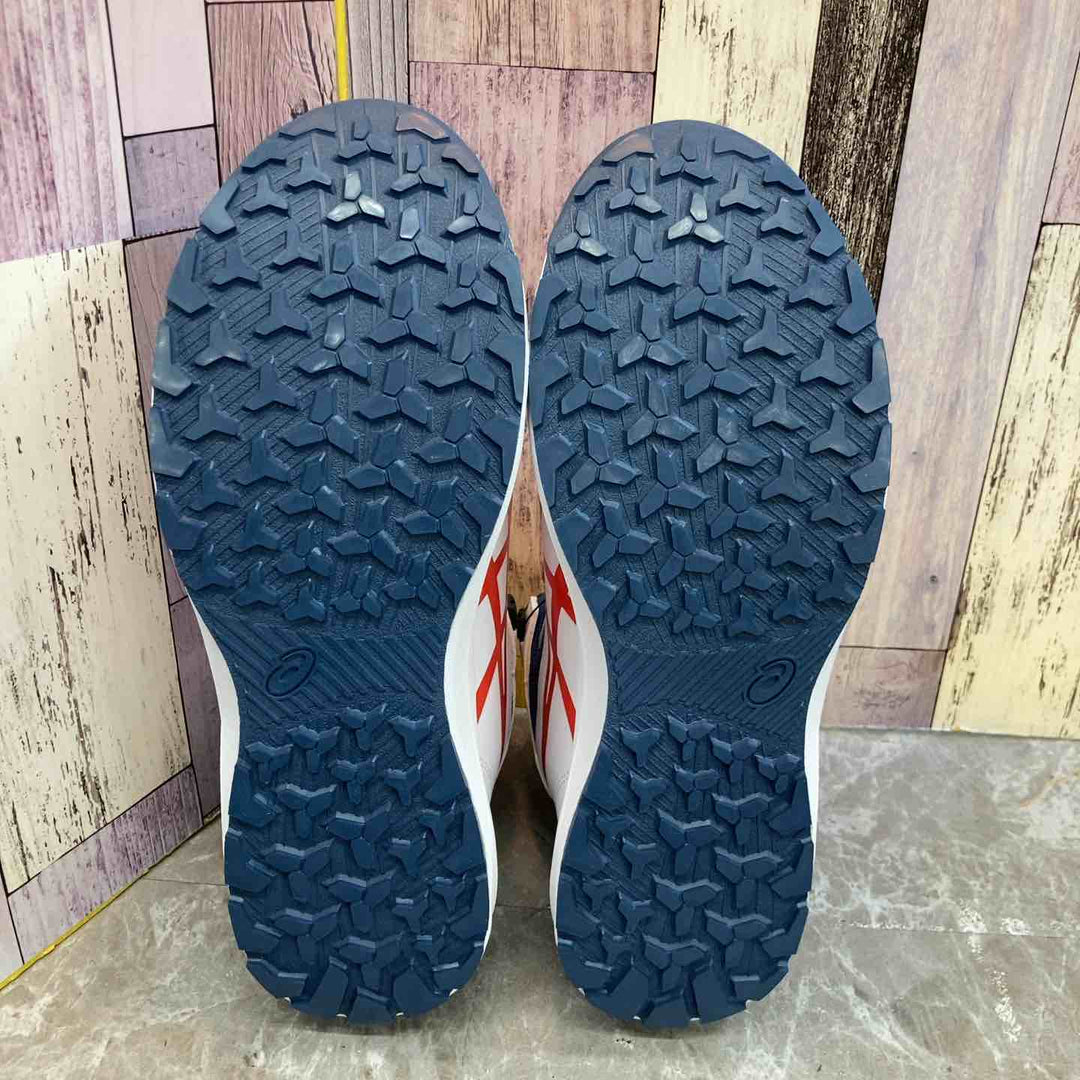 【未使用品】◇アシックス 安全靴 ウィンジョブ CP314 BOA ハイカット ホワイト/チェリートマト 27.5cm【八潮店】