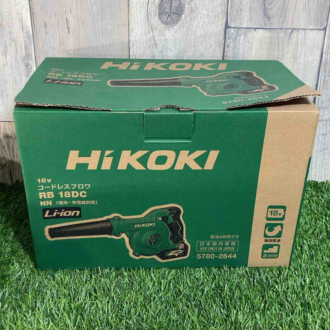 ★ハイコーキ(HIKOKI ※旧:日立工機) コードレスブロア RB18DC(NN) 本体のみ【戸田店】