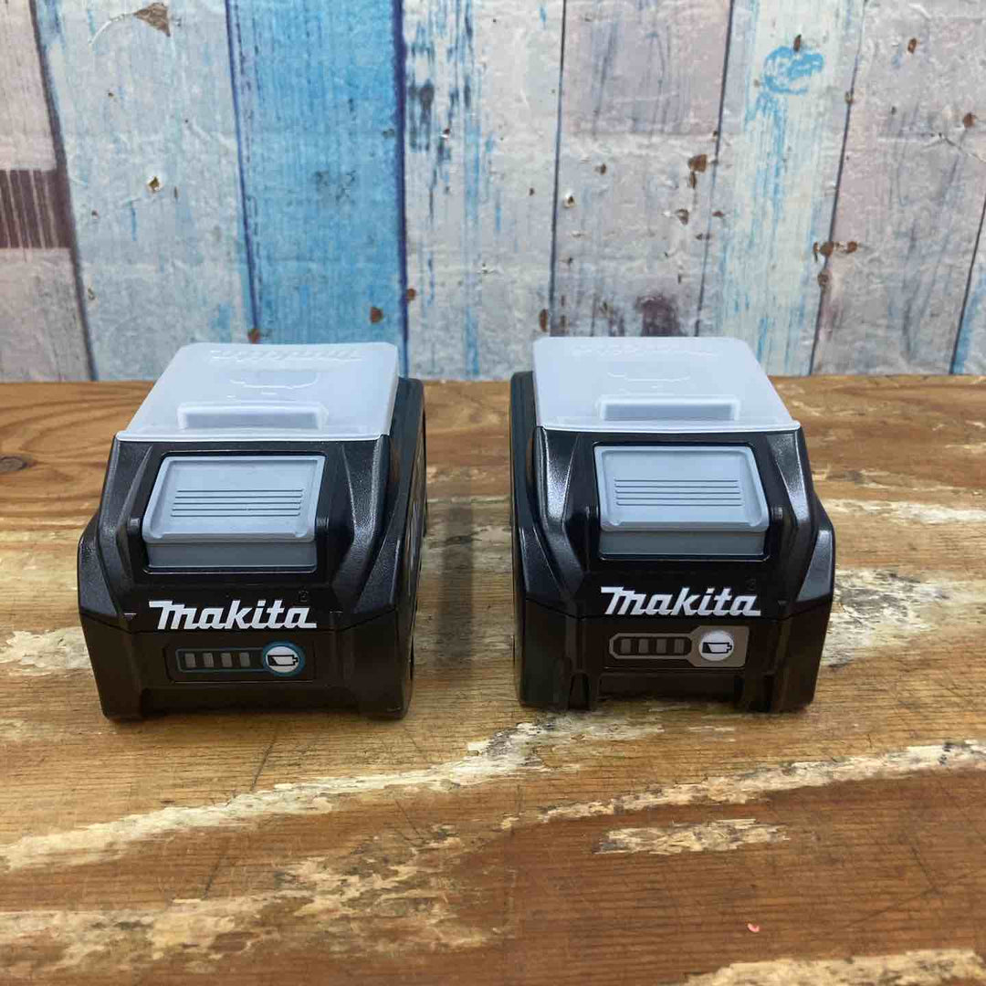 【未使用品】純正 マキタ makita リチウムイオンバッテリー 40Vmax/4.0Ah BL4040F×1、BL4040×1　計2点 まとめ売り【柏店】