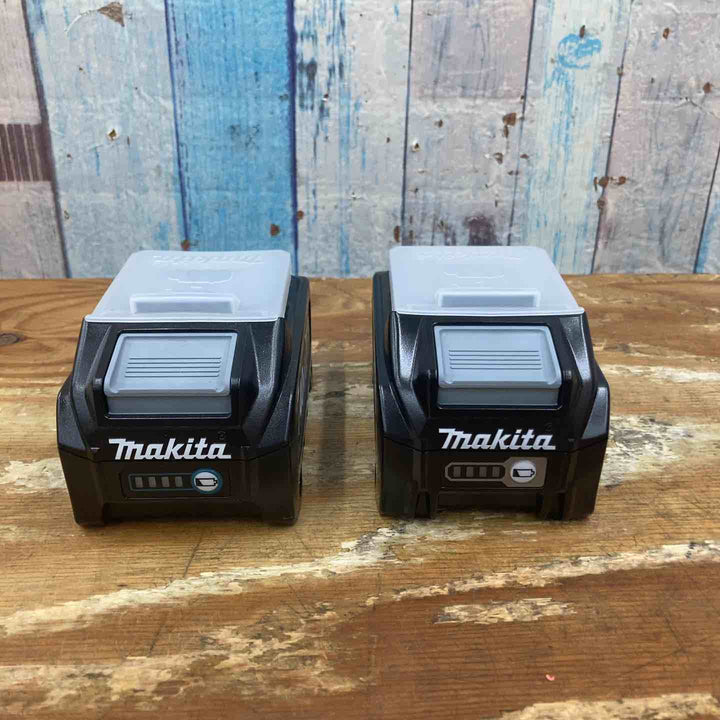 【未使用品】純正 マキタ makita リチウムイオンバッテリー 40Vmax/4.0Ah BL4040F×1、BL4040×1　計2点 まとめ売り【柏店】