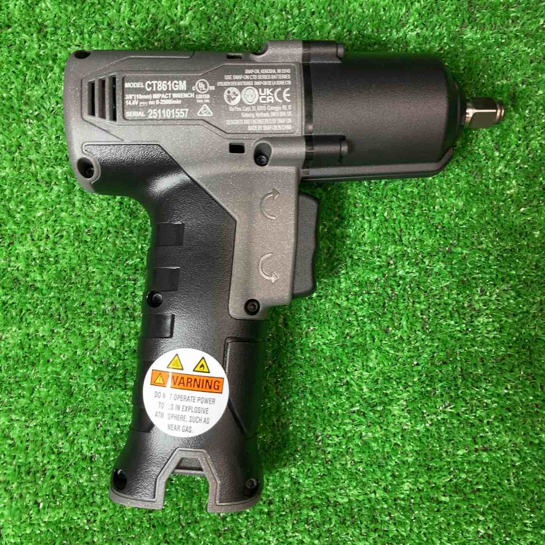 スナップオン/Snap-on 14.4V 3/8sq コードレスインパクトレンチ CT861GMJ2 ガンメタ バッテリー2個付きフルセット【岩槻店】