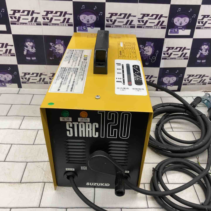 現状品/通電確認のみ◇スズキッド(SUZUKID) 100V/200V兼用交流アーク溶接機 スターク120 60Hz専用 SSC-122【所沢店】