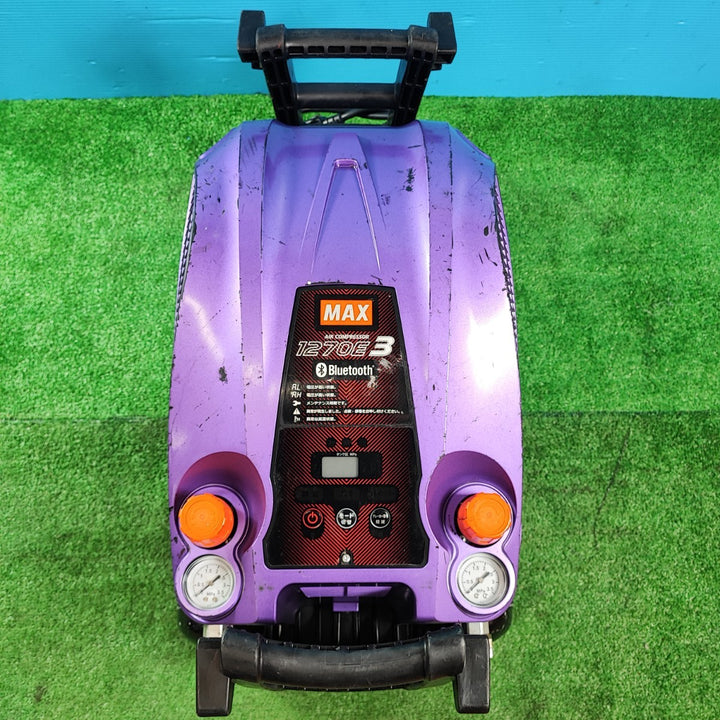◇マックス(MAX) エアコンプレッサー AK-HH1270E3 メタリックパープル【岩槻店】