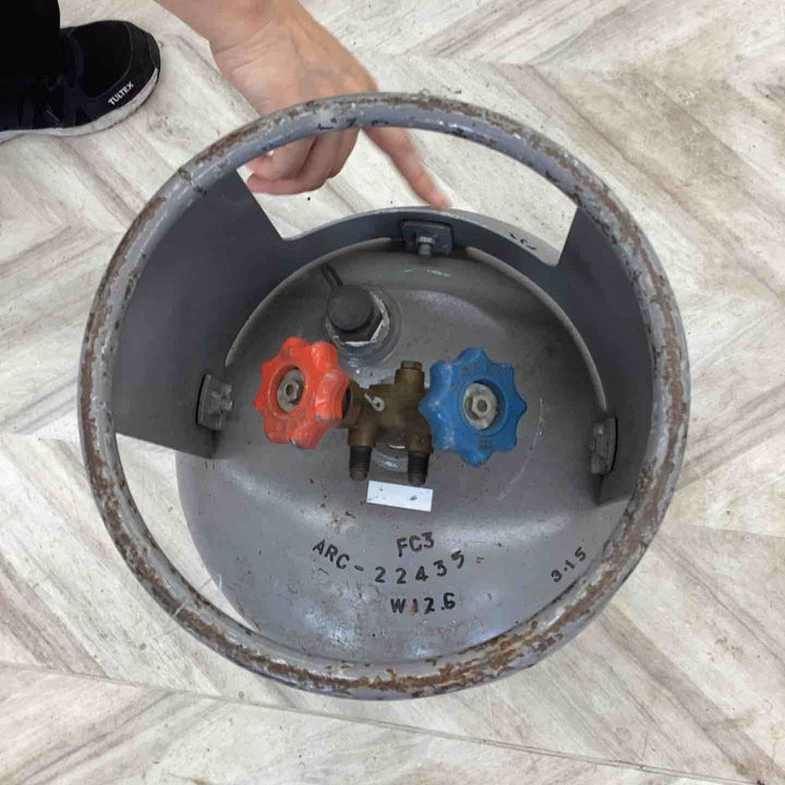 【店頭受取り限定】フロン回収ボンベ 冷媒回収容器 空容器 現状品【越谷店】