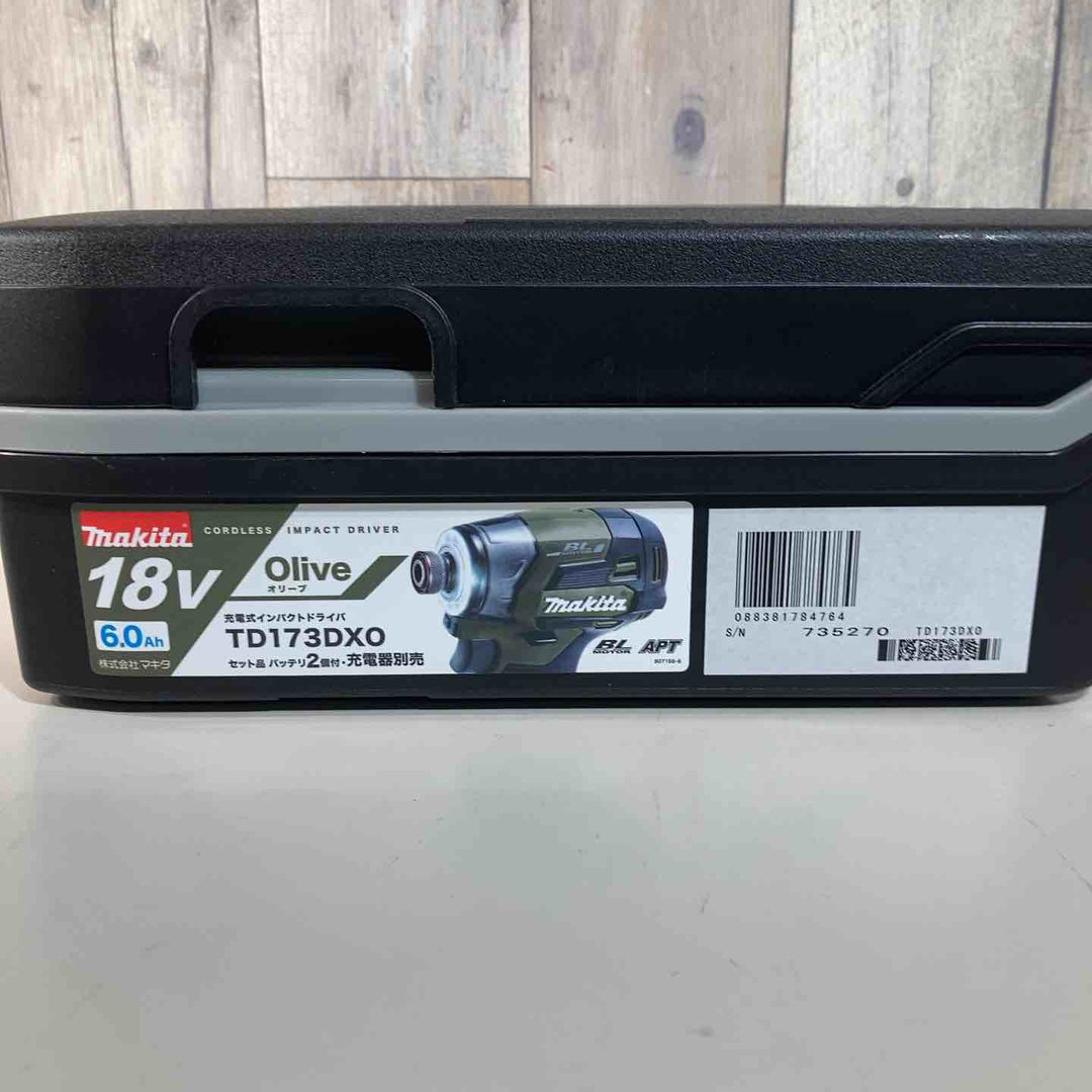 ★マキタ(makita) コードレスインパクトドライバー TD173DXO  バッテリー２個付属 充電器無し【戸田店】