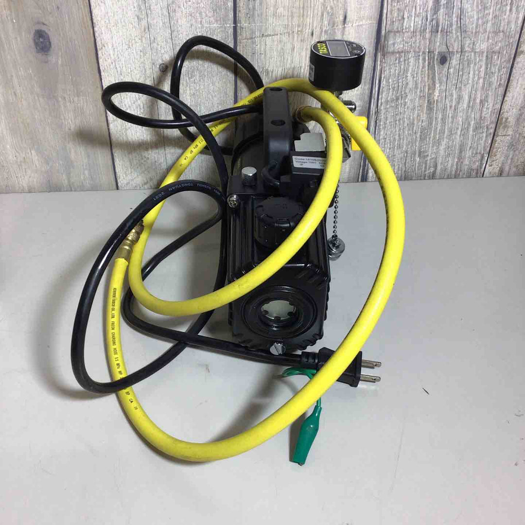 【美品】 イチネン TASCO オイル逆流防止弁付ウルトラミニツーステージ 真空ポンプ TA150SW【戸田店】