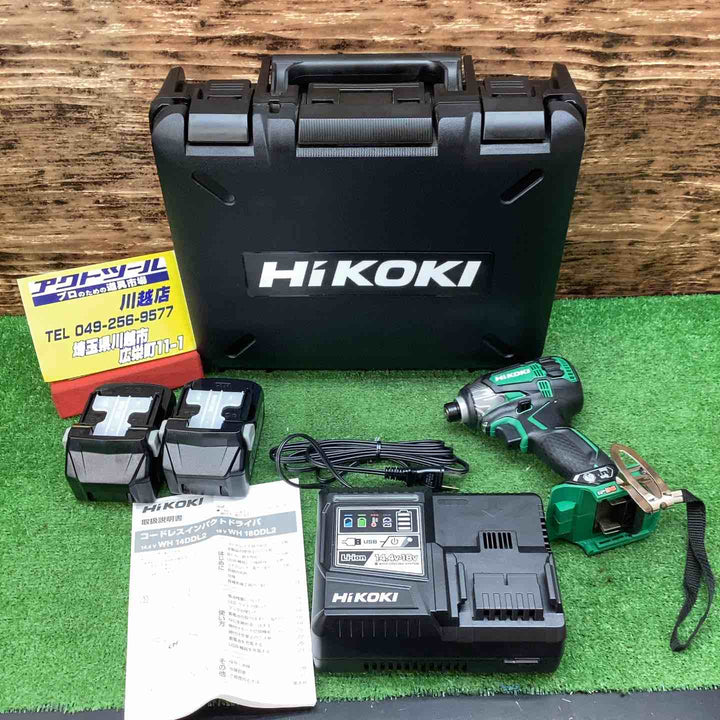 ★ハイコーキ(HIKOKI ※旧:日立工機) コードレスインパクトドライバー WH18DDL2(2LYPK)(L)【川越店】