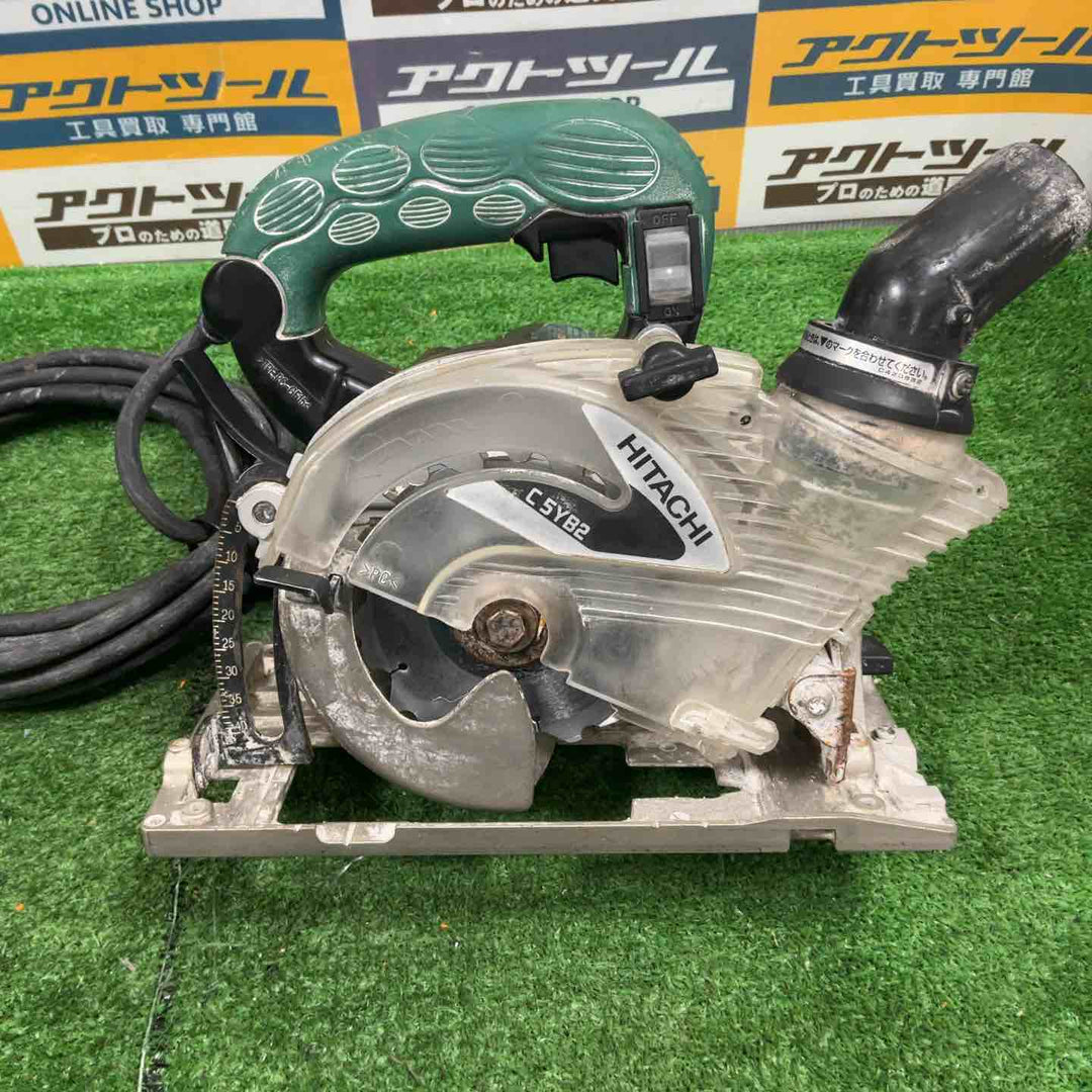 ★ハイコーキ(HIKOKI ※旧:日立工機) 集じん丸のこ C5YB2【草加店】