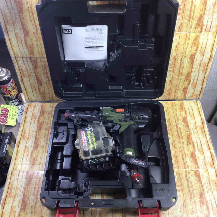 マックス(MAX) 高圧エア釘打ち機 HN-65N4(D)_ミリタリーグリーン【藤沢店】