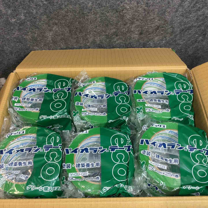 ダイヤテックス パイオラン 養生テープ 緑 Y-09-GR 50mm×25m 30巻 グリーン【桶川店】