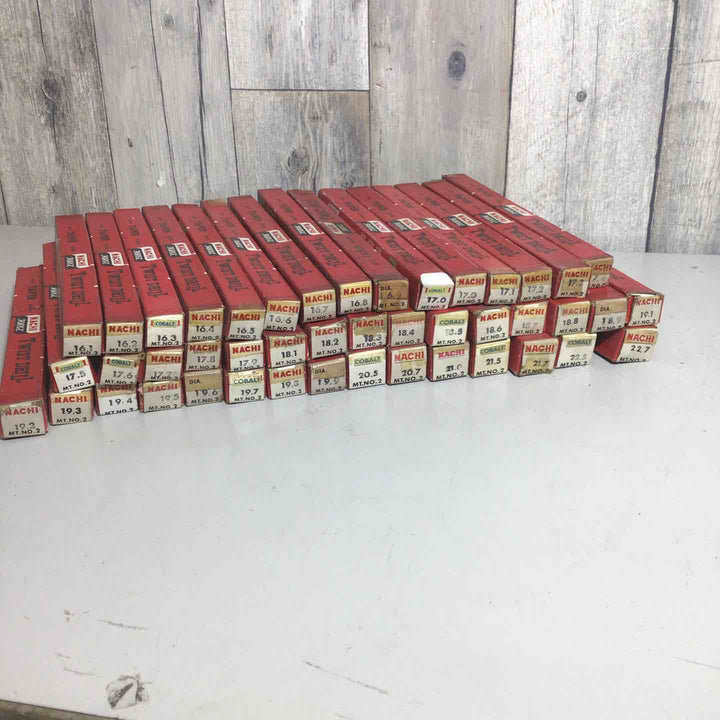 【未使用品】 Nachi 不二越 ナチ テーパーシャンクドリル 45本 16.1～22.7 ※箱ダメージ有 【戸田店】