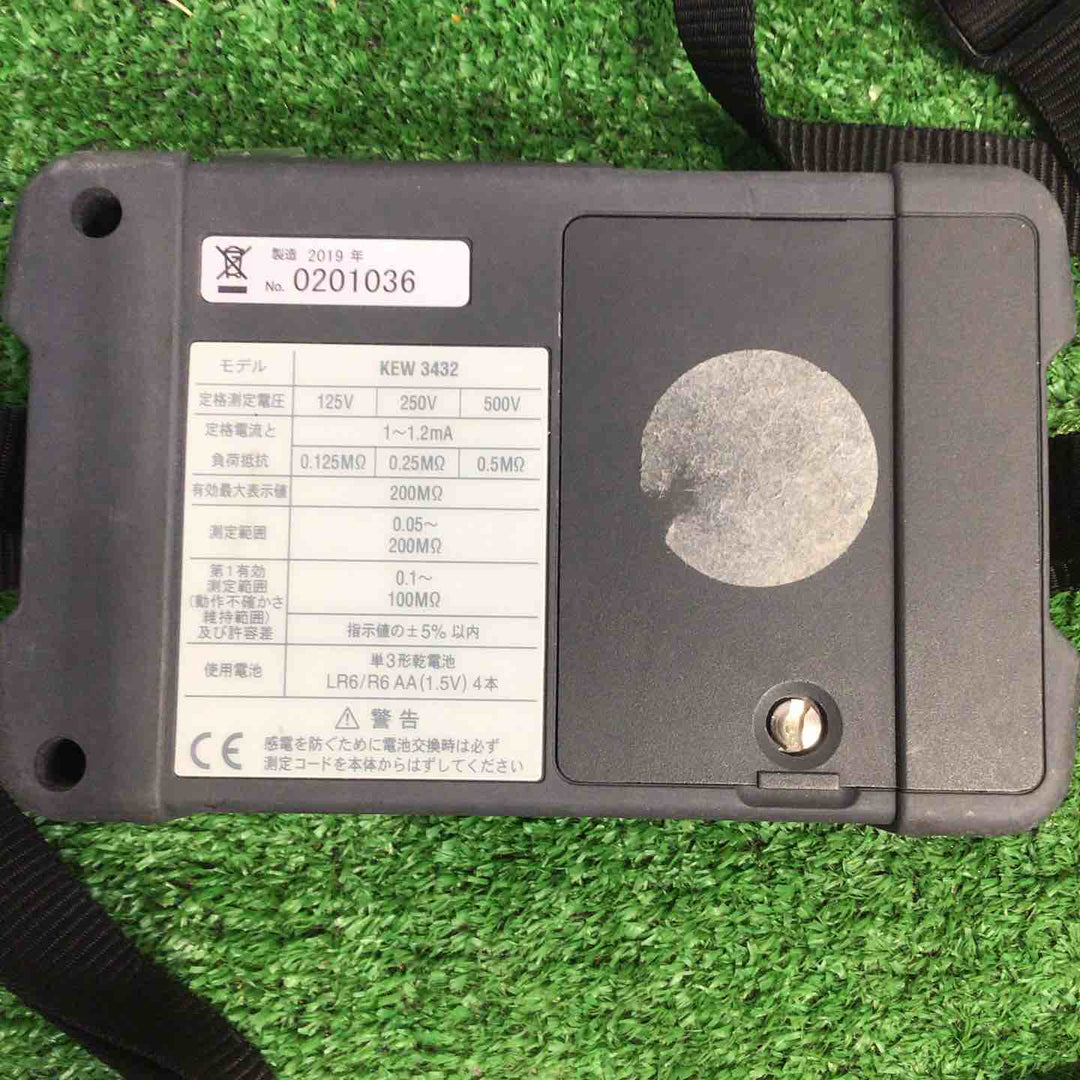 共立電気計器 KYORITSU 3レンジアナログ絶縁抵抗計 KEW3432【町田店】