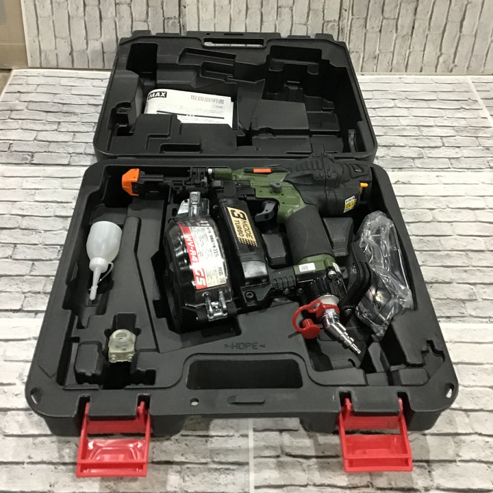 ★マックス(MAX) 高圧エアネジ打ち機 HV-R41G5_ミリタリーグリーン【川口店】