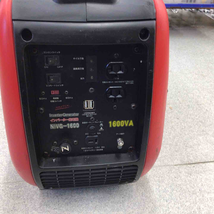 【中古品】 【店頭受取り限定】ナカトミ インバーター発電機 NIVG-1600 【八潮店】