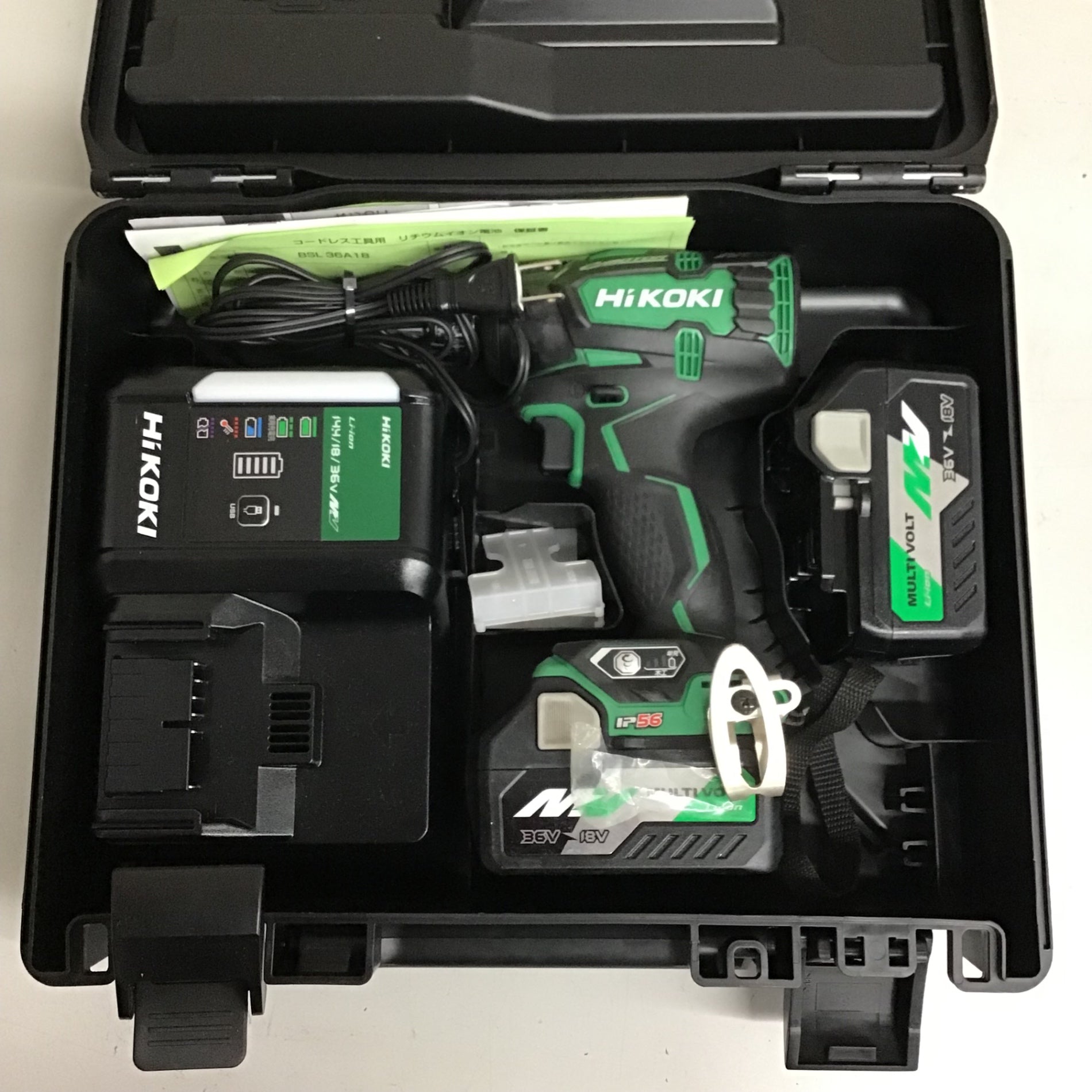 ハイコーキ WR36DC 充電式インパクトレンチ【野田愛宕店】【店頭取引限定】【中古】管理番号：ITFD6WCN7Y6S HiKOKI ハイコーキ 36V コードレスインパクトレンチ (バッテリ2個