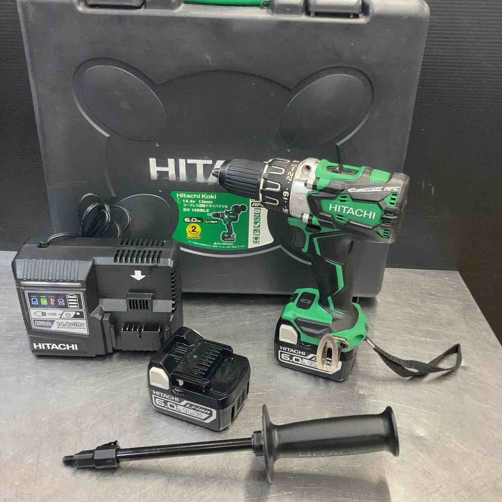 【中古品】 ハイコーキ(HIKOKI ※旧:日立工機) 14.4V コードレス振動ドリルドライバー DV14DBL2(2LYPK) フルセット 【東大和店】