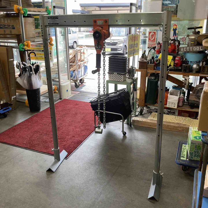 【店頭受取り限定】 栄光マシーンセンター 鉄筋組立降下装置 ハリキンジャッキ モデル：HJN-1110 【川崎店】