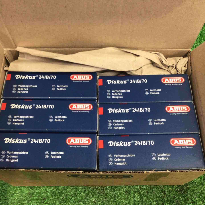 ◇ABUS アバス DISKUS ディスカス 南京錠 241B/70 6個セット【町田店】