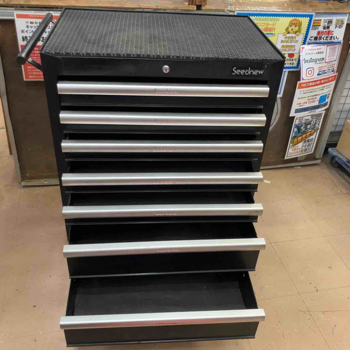 【店頭受取り限定】SEEDNEW シーズニュー 7段 ツールキャビネット S-R907BL【草加店】