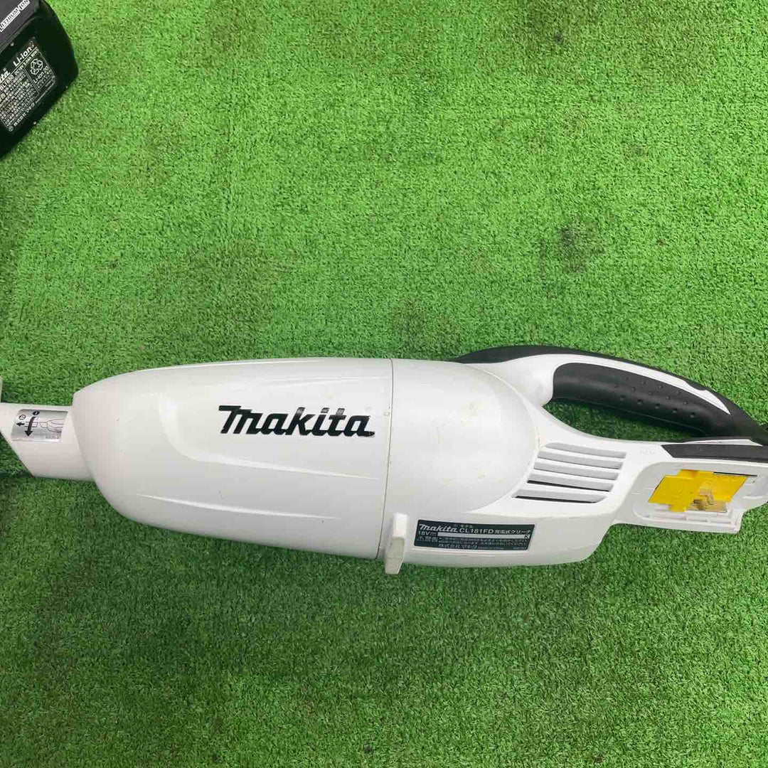 マキタ(makita) コードレスクリーナー CL181FDRFW(5.0Ahバッテリー付) 【桶川店】