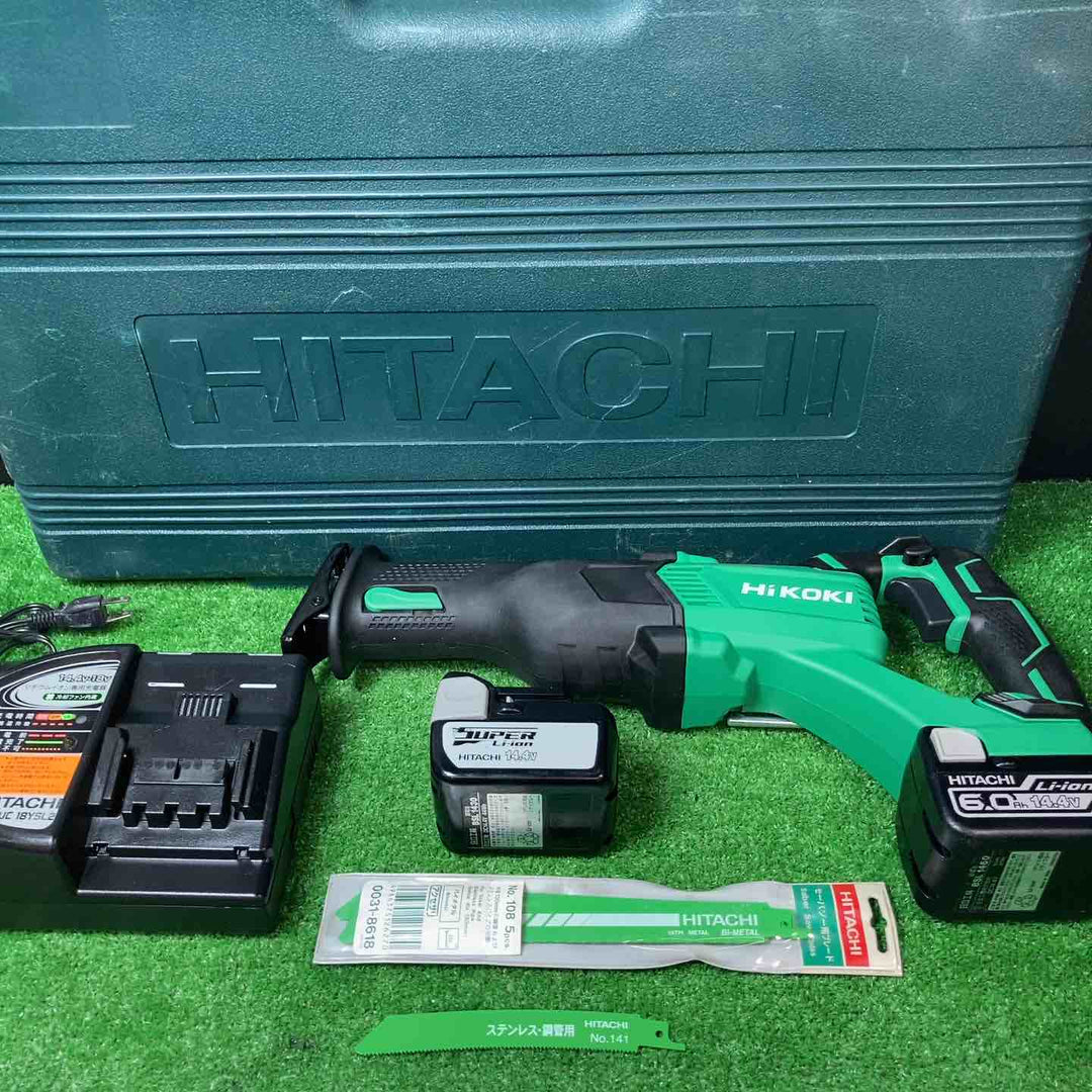【美品】★ハイコーキ(HIKOKI ※旧:日立工機) コードレスセーバーソー CR14DBL(LYPK) バッテリー2個付き【岩槻店】