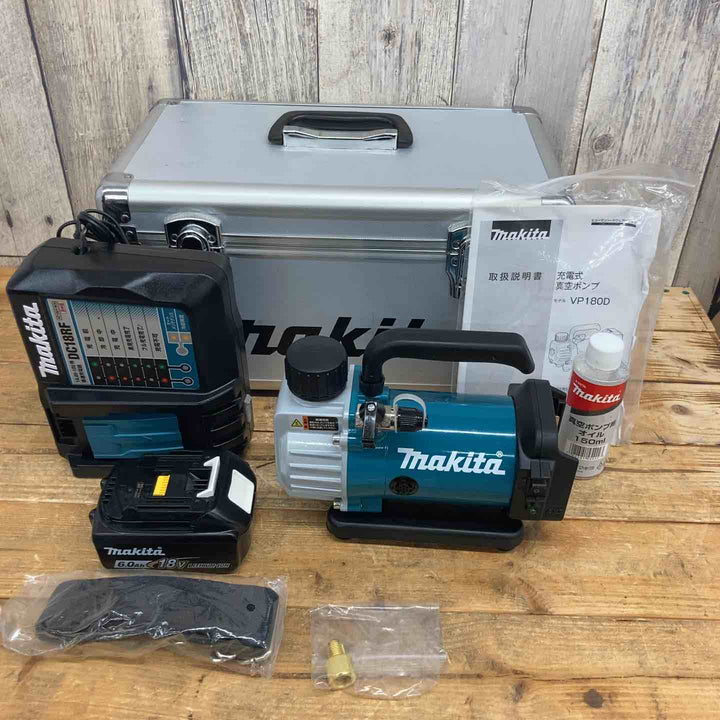 【中古美品】 マキタ(makita) 18V コードレス真空ポンプ VP180DRG エアコン クーラー 夏 冬 シーズン 【東大和店】