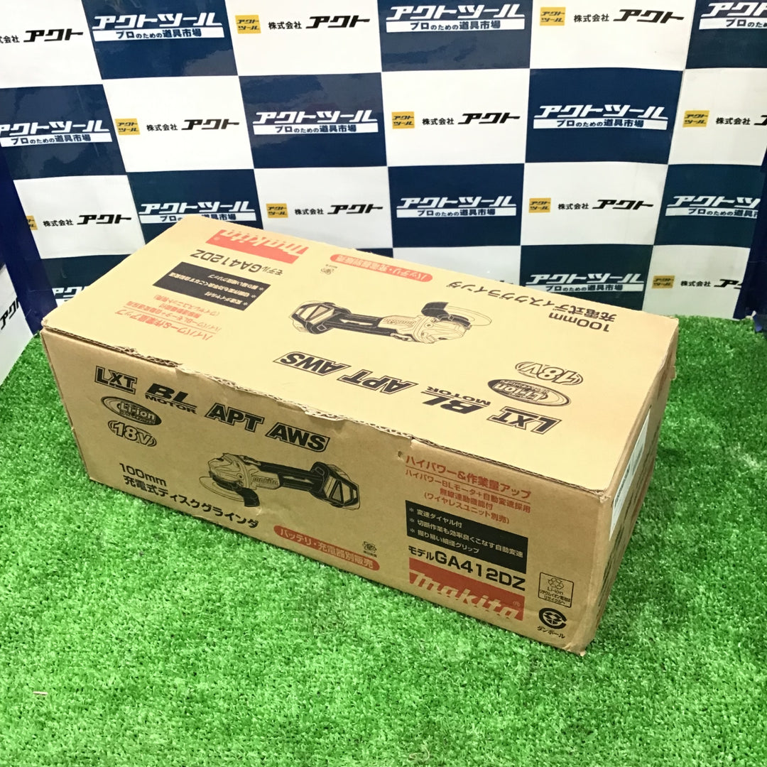 【未使用】マキタ(makita) 100mmコードレスディスクグラインダ GA412DZ【草加店】