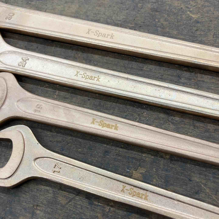 X-Spark 防爆片口スパナ 30、24、19、17mm 4本セット【八潮店】