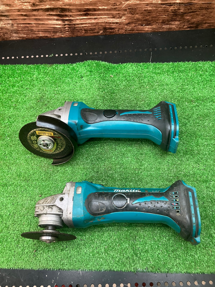 【ジャンク品】マキタ(makita) 100mmコードレスディスクグラインダー GA400DZ 負荷かけると回転止まる 2台セット 部品/パーツ取りに【川越店】