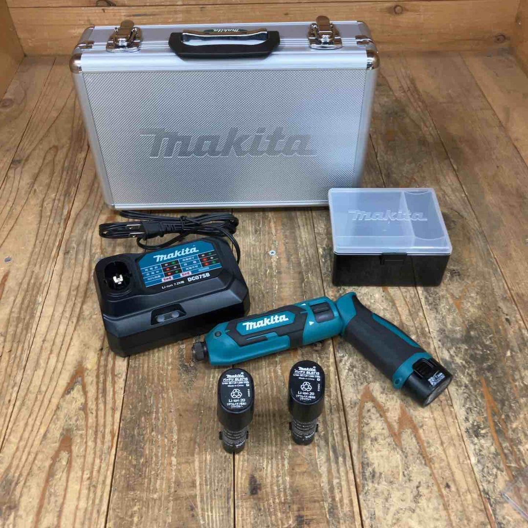 ★マキタ(makita) コードレスペンインパクトドライバー TD022DSHX ケース(7.2V1.5Ahバッテリー*3、充電器)【所沢店】