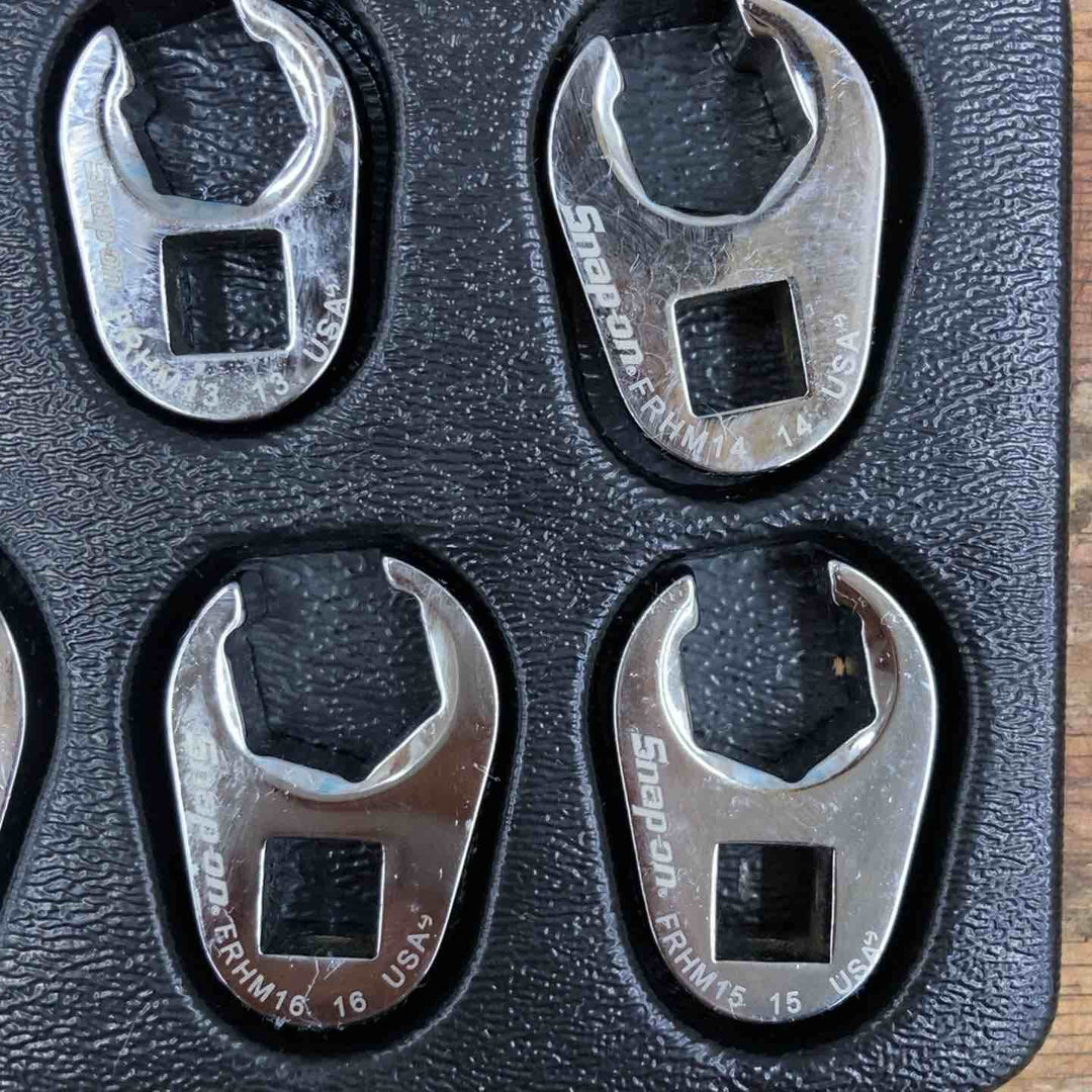 【中古品】▲スナップオン(Snap-on) フレアナットレンチ クローフットレンチ 10個セット FRHM19～10 3/8sq FRHM【柏店】