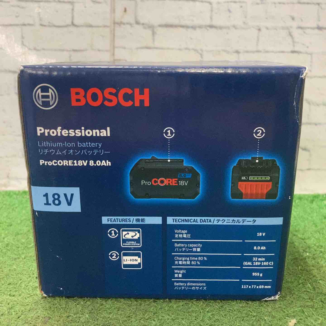 ボッシュ(BOSCH) 18V8.0Ahリチウムイオンバッテリー ProCORE18V8.0【町田店】