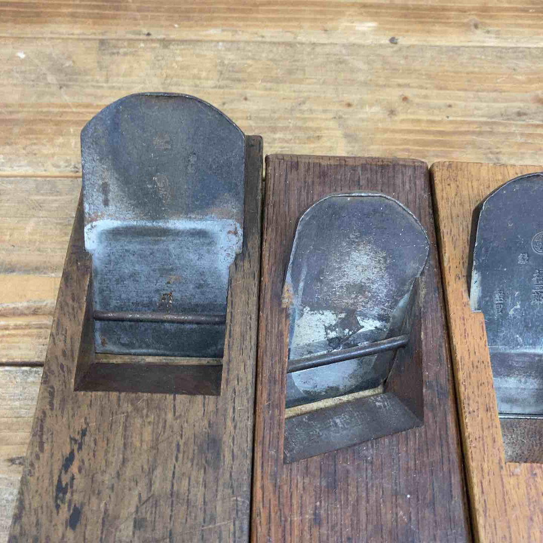 【中古品】 重成・福三郎・儀助・重宗・無名品？ 鉋5個セット 鉋 かんな カンナ 和工具 大工道具 鑿 のみ 鋸 のこ 【東大和店】