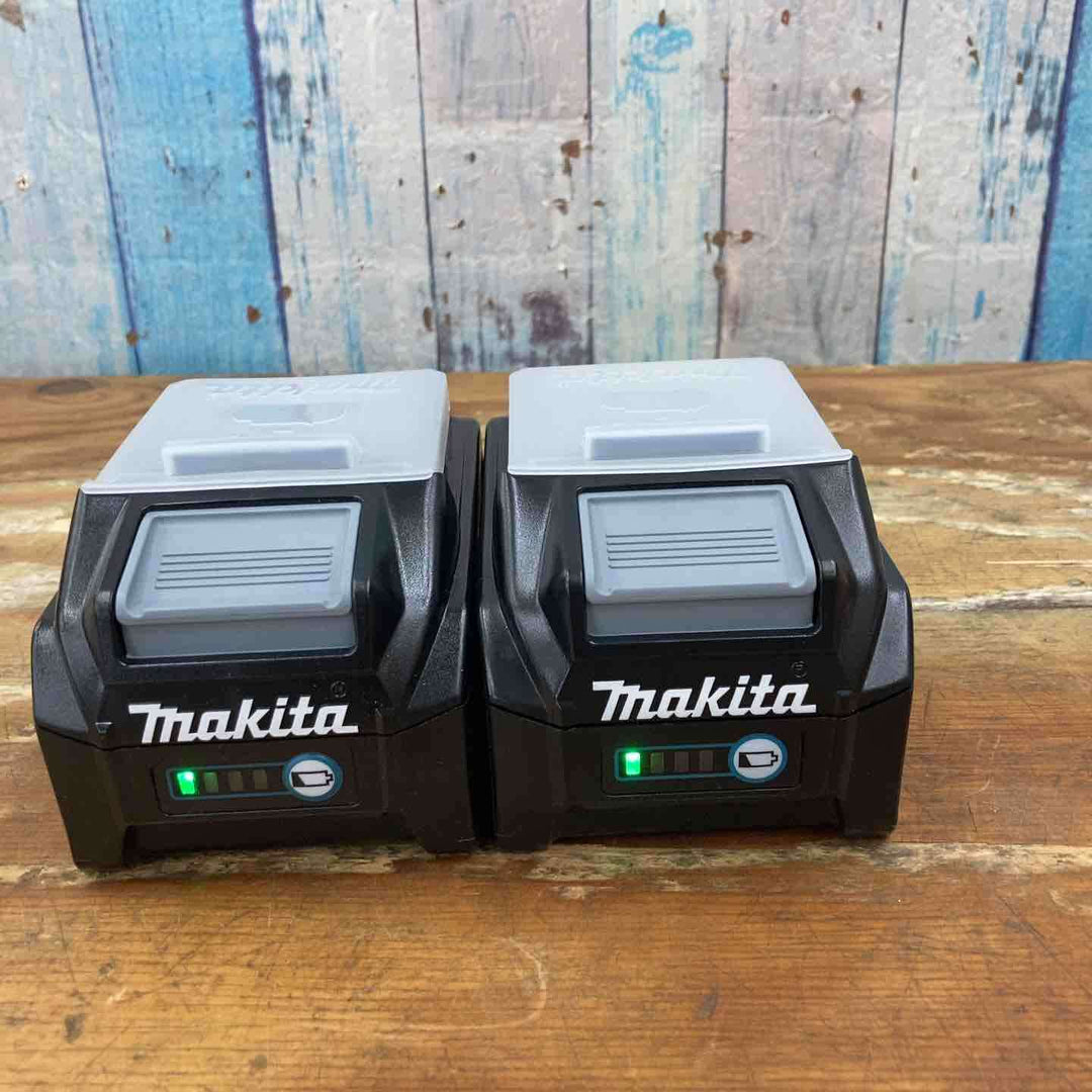 【未使用品】純正 マキタ makita リチウムイオンバッテリー 40Vmax/4.0Ah BL4040 2点セット まとめ売り【柏店】