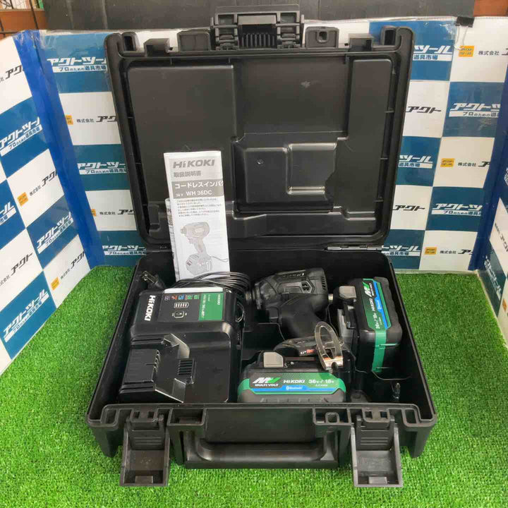 ★ハイコーキ(HIKOKI ※旧:日立工機) コードレスインパクトドライバー WH36DC(2XPSZ)(B)【草加店】