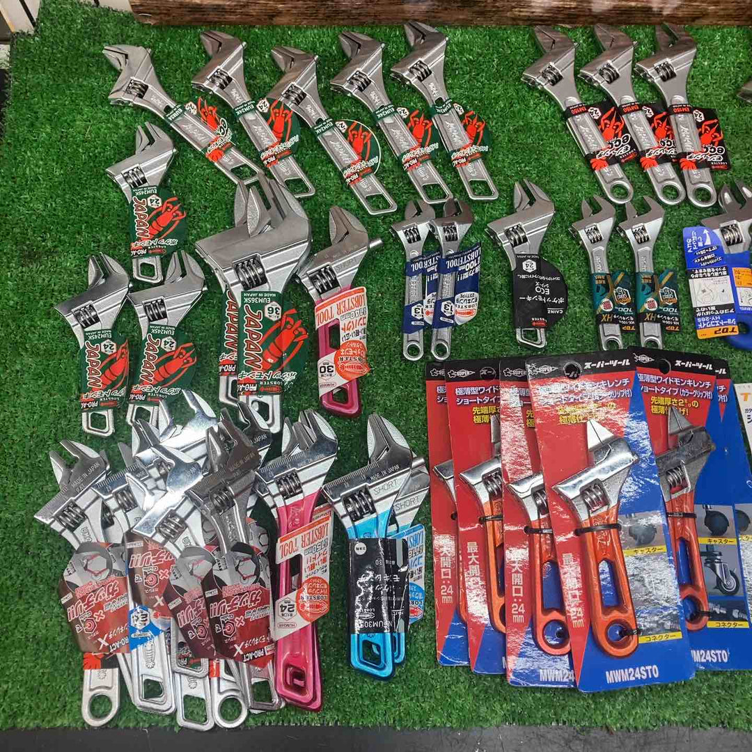 【未使用】モンキーレンチ80個まとめ売り 格安☆ ロブスター スーパーツール TOP 様々 24mm 30mm 36mm等 軽量 薄型 ショート 様々【川越店】