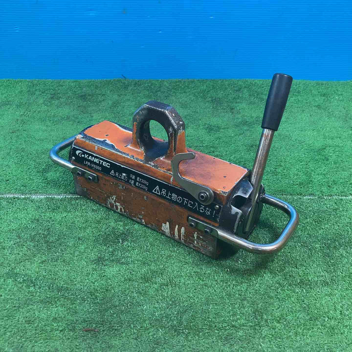 【中古品】カネテック 小形永磁リフマ LPR-VN300 吊上能力：平鋼：最大300kg、丸鋼：最大200kg【岩槻店】