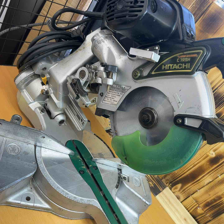 ☆ハイコーキ(HIKOKI ※旧:日立工機) 卓上スライド丸のこ C7RSH　モーター部から火花あり【越谷店】
