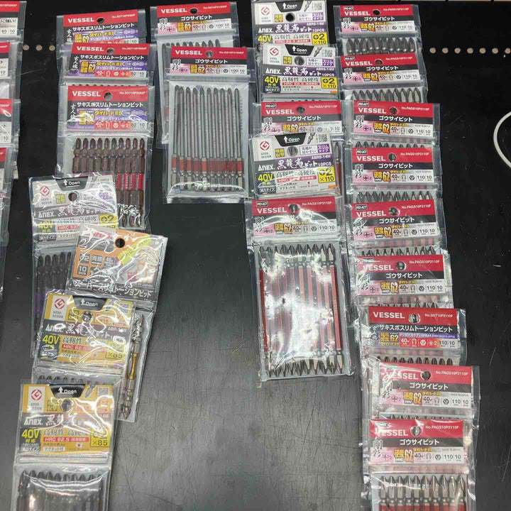 まとめ売り47点　6角ビット10本入り(41個)7本入り(マグネットホルダ付き6点)　ANEX 龍靭 VESSEL等【川越店】