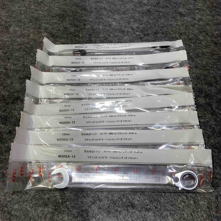 【8個セット】 KTC ラチェットコンビネーションレンチ 12mm MSR2A12 【桶川店】