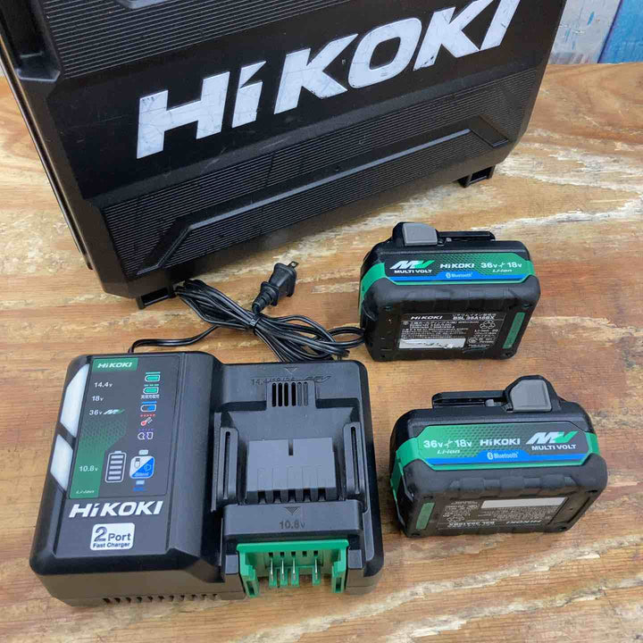 【中古品】★ハイコーキ(HIKOKI ※旧:日立工機) コードレスインパクトドライバー WH36DD(2XHSZ)(IG) 限定色 アイスグレー フルセット【柏店】