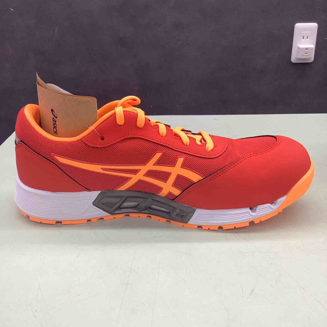 ◇[アシックスワーキング] 安全靴/作業靴 ウィンジョブ CP212 AC JSAA A種先芯 耐滑ソール fuzeGEL搭載 メンズ エレクトリックレッド/オレンジポップ 27.0 cm 3E【越谷店】