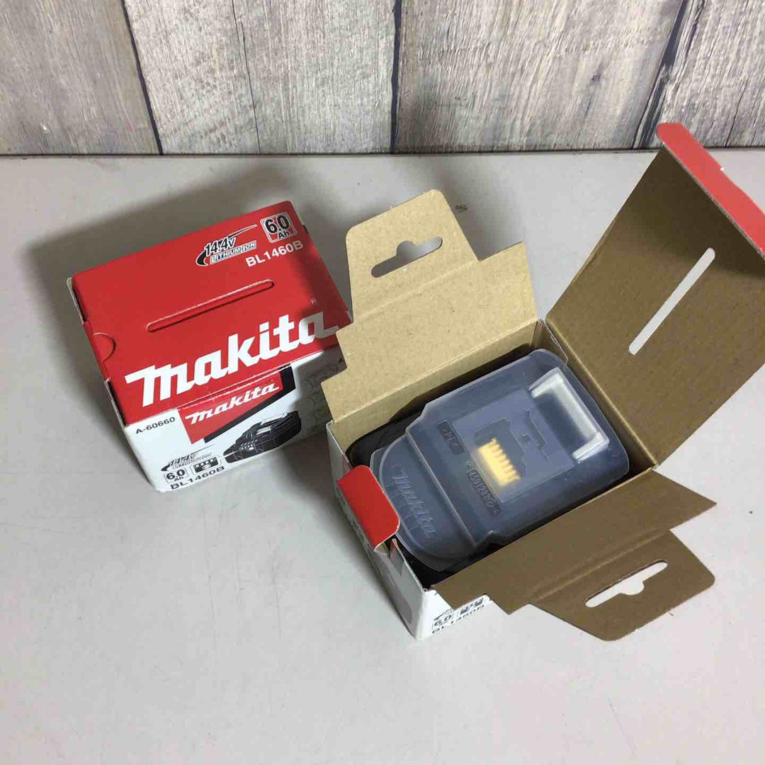 【未使用品】 純正 マキタ makita リチウムイオンバッテリー 14.4V/6.0Ah BL1460B 2個 バッテリー 純正品 14.4V 【戸田店】